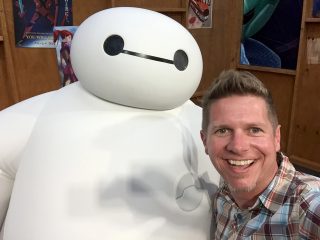 Dennis with Baymax - selfie.